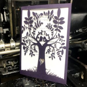 laser cutting and letterpress