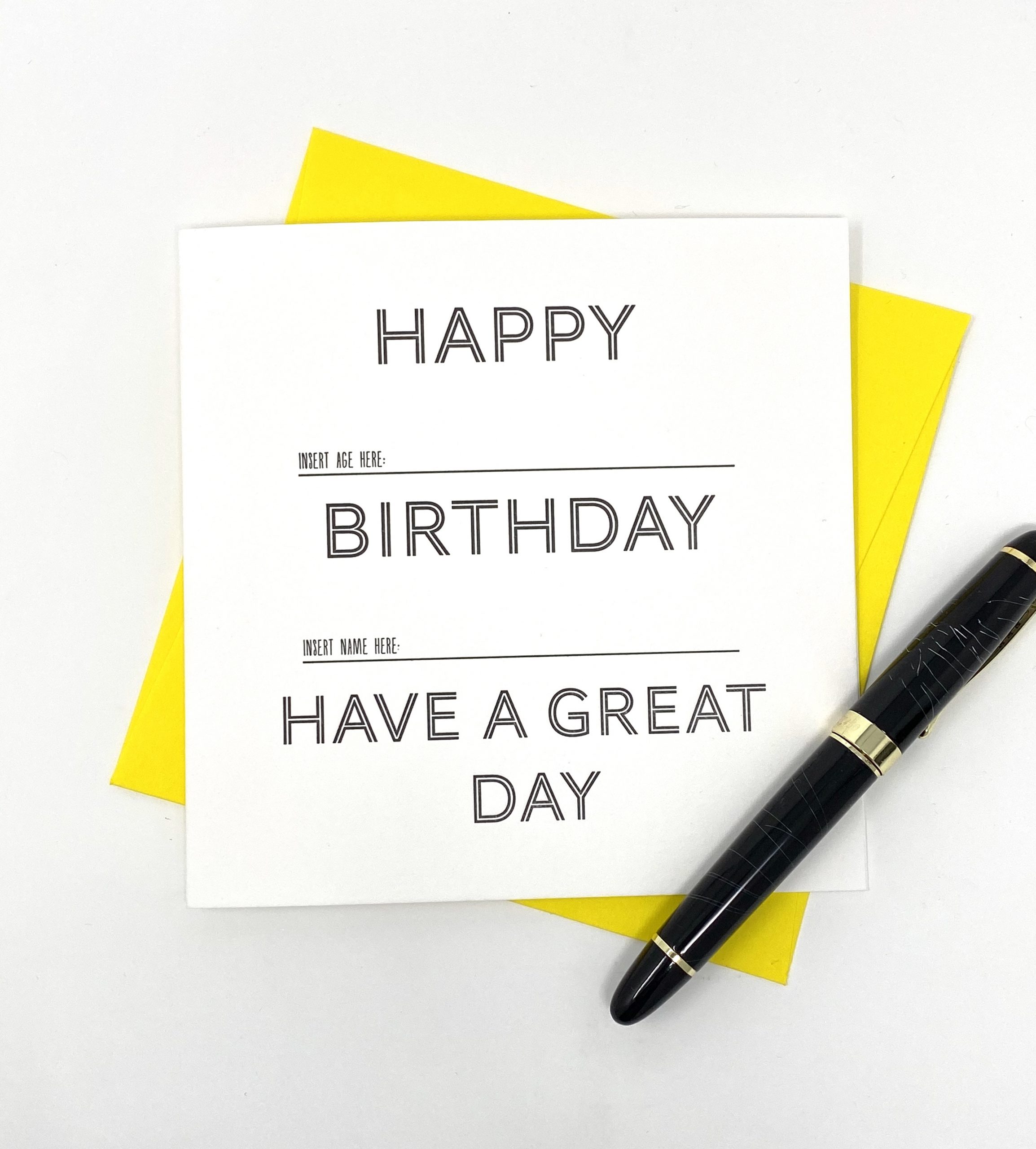Funny Letterpress Birthday Card - Letterpress Design